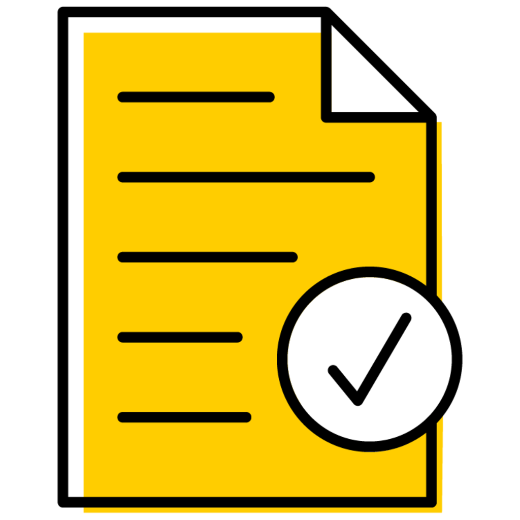 Image of a paper with a checkmark