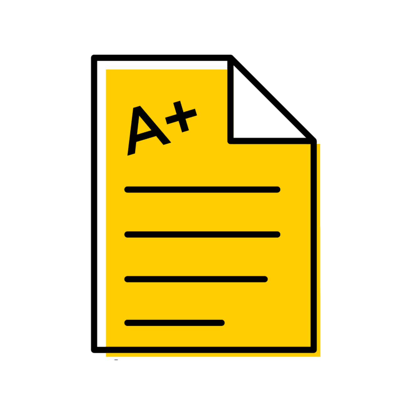 image of an a-plus paper